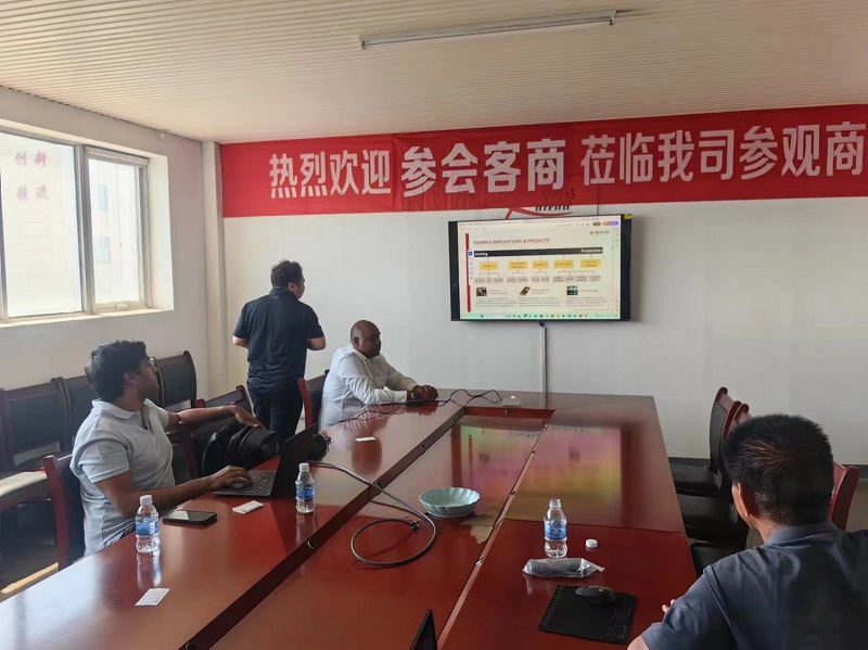 歡迎印度客戶(hù)蒞臨我司參觀考察與交流